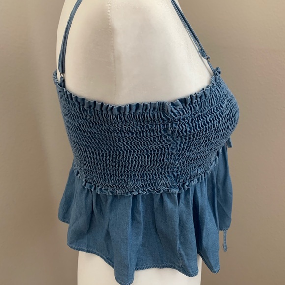 Iris Blue Denim Tank Top size S - Picture 4 of 12